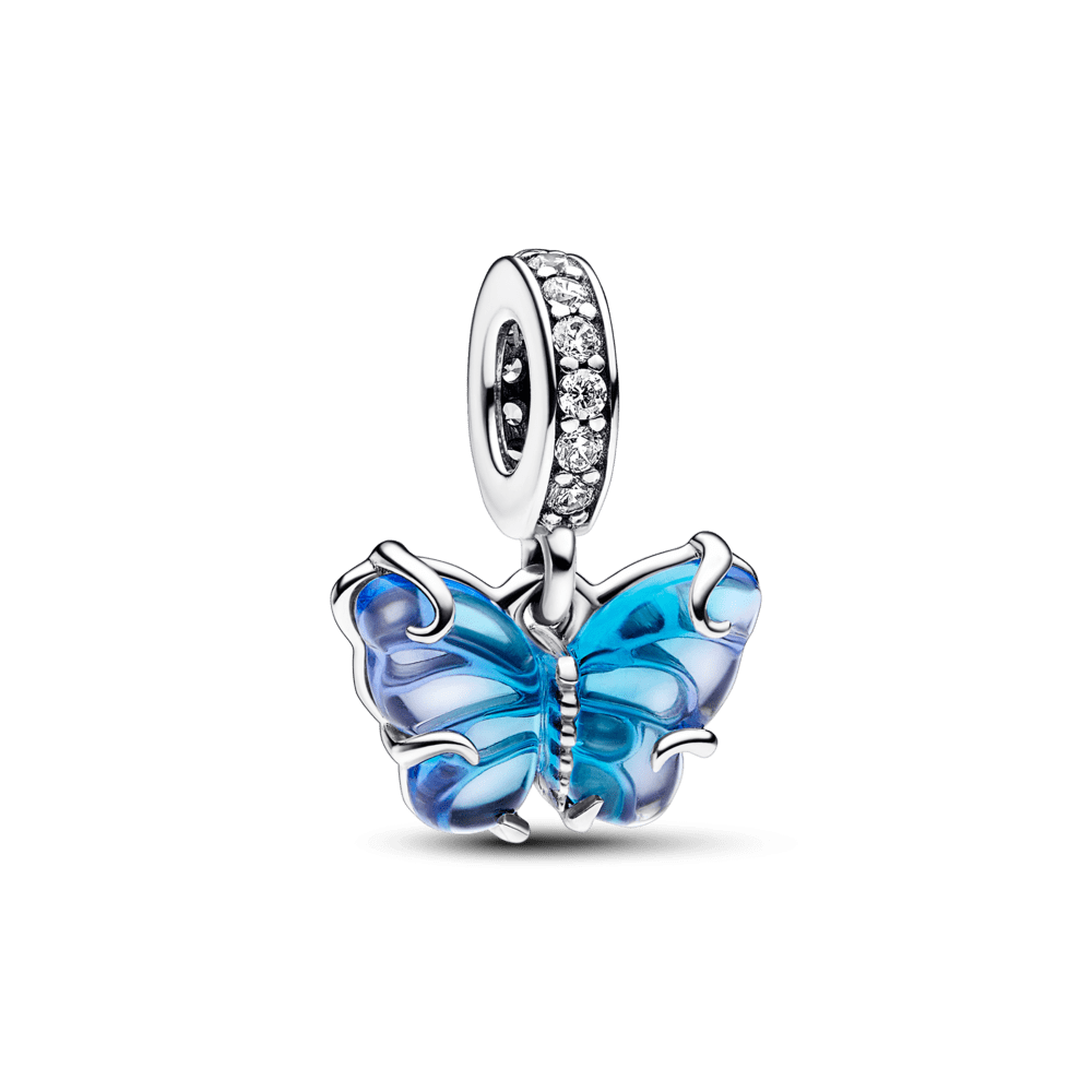 Mariposa murano azul