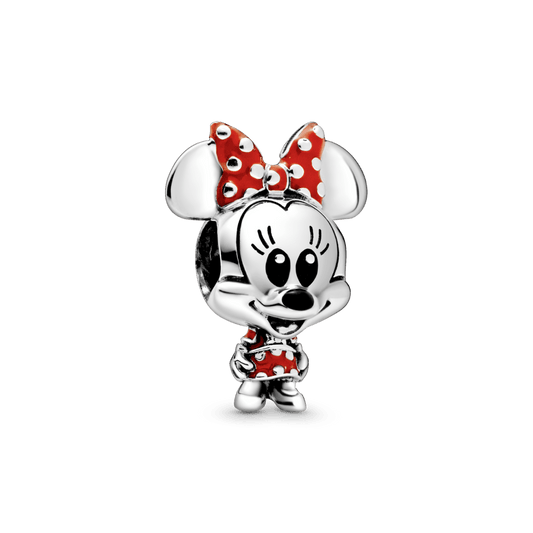 Charm vestido de lunares y moño de Minnie Mouse de Disney