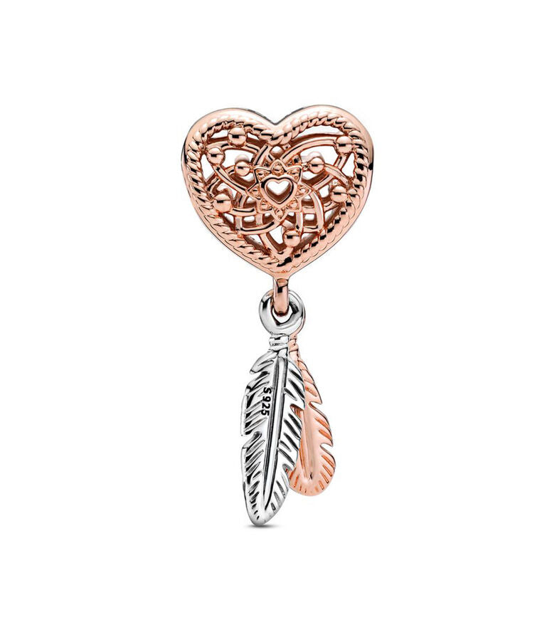 Atrapa Sueños Corazon 
Rose Gold